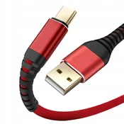 OJAČAN KABEL ZA HITRO POLNJENJE TYPE-C, DOLŽINA 2 m