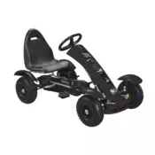 F618 Črni pedalni gokart – prava dirkaška zabava za otroke