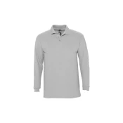 WINTER II muška polo majica sa dugim rukavima - Grey melange , 3XL