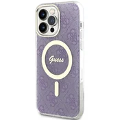 Guess GUESS OVITEK HARDCASE ZA IPHONE 14 PRO MAX 6.7 ZA MAGSAFE 4G VIJOLIČEN