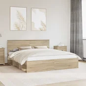 Krevetna konstrukcija Sonoma 200 x 200 cm Konstruirano drvo