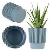 KADAX Cvetlični lonec z pokrovom 17 cm, plastičen, zelen