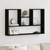 Zidna polica crni hrast 99x15x60 cm inženjerski drvo