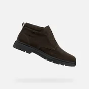 Dark brown mens ankle boots Geox Spherica EC1 B ABX - Men