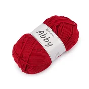 Pletena preja Abby 100 g - rdeča