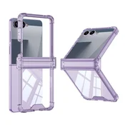 Futrola transparent color line za samsung f751b galaxy z flip 7 5g ljubicasta (gkk case) ( F121523 )