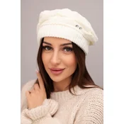 Ženska zimska volnena kapa s kristali