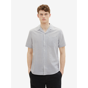 White Mens Striped Shirt Tom Tailor - Men