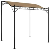 Vidaxl Nadstrešek taupe 2x2,3 m 180 g/m2 blago in jeklo