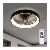 Brilagi - LED stropni ventilator s prigušivanjem LED/34W/230V pr. 50 cm crni + daljinski upravljac