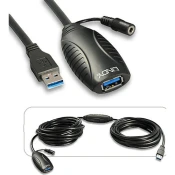 USB 3.0 Produžni kabel Crno 10m 43156