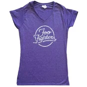 Foo Fighters Text Logo (Ex-Tour) Purple M Ženske Majica
