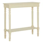 Slonokoščena stranska mizica iz masivnega bora 30x80 cm Heritage – Premier Housewares