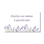 Personal Kartica kot povabilo za mizo - Levander Izberite količino: 61 kos in več