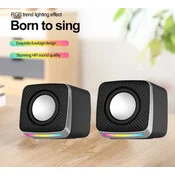 Esperanza RGB LED rainbow 2.0 računalniški USB zvočniki