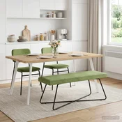 klop Svetlo zelena 110 x 40 x 45 cm Žamet