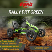 Berg Rally DRT Green – otroški gokart – 4-12 let – offroad – po naročilu (dobava 7 do 14 dni)