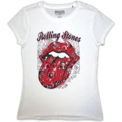 The Rolling Stones Tattoo Flash White L Ženske Majica