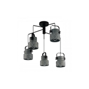 EGLO Viseca lampa HILCOTT 5xE27 O675 cink/crna 39856