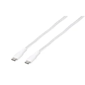 Kabel VIVANCO 62397, USB Type-C na USB Type-C, 0.5m, pleteni, bijeli 62397