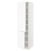 METOD Visoki element s policama/2 vrata, bela Enköping/bela im. drveta, 60x60x220 cm