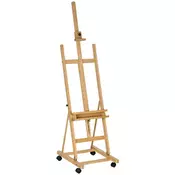 Homestar Stojalo za slikanje nastavljivo zložljivo 505x53x178 cm naravni les