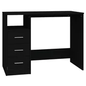Vidaxl Pisalna miza s predali 102x50x76 cm inženirski les