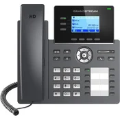 Grandstream GRP2604P telefon SIP, 2,48 LCD zaslon z osvetlitvijo, 6 računov SIP, 10BLF tl., 2x1Gbit vrata, PoE
