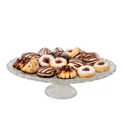 Steklen podstavek za torto okrogel 25x10cm 81129