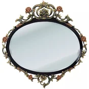 Casa Padrino luxury baroque mirror black/multicolored - Magnificent solid wood wall mirror in baroque style - Luxury furniture in baroque style - Baroque furniture - Noble & magnificent