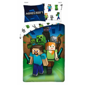 HALANTEX Vključeno posteljno perilo Minecraft Attack Cotton, 140/200, 70/90 cm