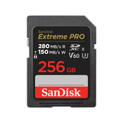 SanDisk SDXC kartica 256 GB Extreme PRO (280 MB/s klasa 10, UHS-II V60)