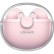 USAMS Earphones Bluetooth 5.1 TWS BU series pink BHUBU04