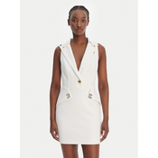 Elisabetta Franchi Cocktail obleka AB-924-61E2-V520 Bela Regular Fit