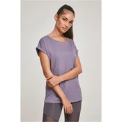 Womens T-shirt with extended shoulder dusty purple