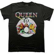 Queen Majica Multi Colour Crest Unisex Black M