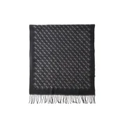 GUESS Šal JEWELS 65X180CM JACQUARD SCARF siva/črna