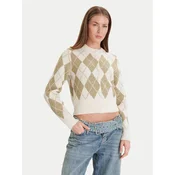 Vero Moda Pletena jopica Halo 10342792 Zelena Regular Fit