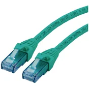 ROLINE Roline 21.15.2733 RJ45 omrežni kabel\, Patch kabel CAT 6a U/UTP 3.00 m zelena 1 kos, (20420583)