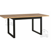 Raztegljiva jedilna miza Ikon 3 L - črna/artisan