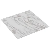 Vidaxl Deske za talne obloge 5,11 m2 55 szt. PVC Beli marmor