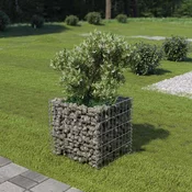Gabionska sadilica od pocincanog celika 50 x 50 x 50 cm