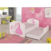 Otroška postelja Pepe II Princesa in konj z dodatnim ležiščem - 80x160 cm