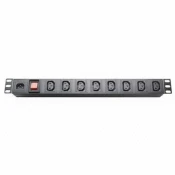 Razvodni panel Netiks PDU 220V 19/1U sa 9 uticnica,kabal 1.8m sa utikacem PDU-9-1U