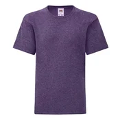Purple childrens t-shirt in combed cotton Fruit of the Loom