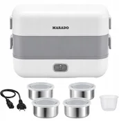 VERK 07543 elektricna posuda za grijanje hrane 200 W, 2,2 L, 4 inox posude