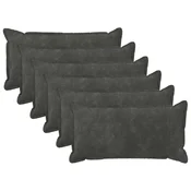 vidaXL Prevleka za blazino 6 pcs HOUTEN Antracit 40 x 70 cm Mikrofibra