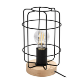 Sollux SL.1265 - Stona lampa GOTTO 1xE27/15W/230V crna