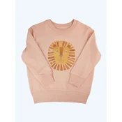 MelaDi Pulover Kinder Sweater aus Biobaumwolle - Löwe kremna