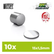 Neodymium Magnets 15x1,5mm for RC cars (Pack x10)